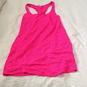 Pink pullover netted by SHIWI